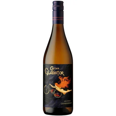 12 Bottle Case Cycles Gladiator California Chardonnay 2024 w/ Shipping Included