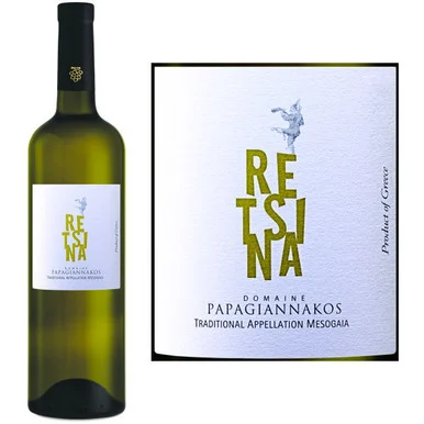 12 Bottle Case Domaine Papagiannakos Retsina 2024 (Greece) w/ Shipping Included