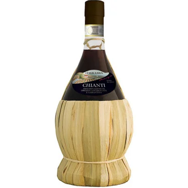 12 Bottle Case Terramia Chianti Wicker DOCG 2022 w/ Shipping Included