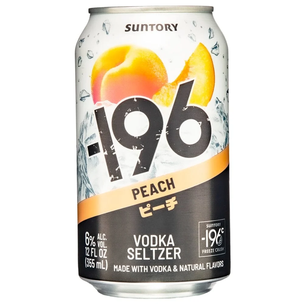 '-196 Suntory Peach Vodka Seltzer 4PK