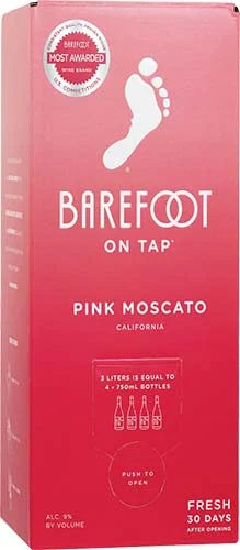 Barefoot Cellars On Tap Pink Moscato