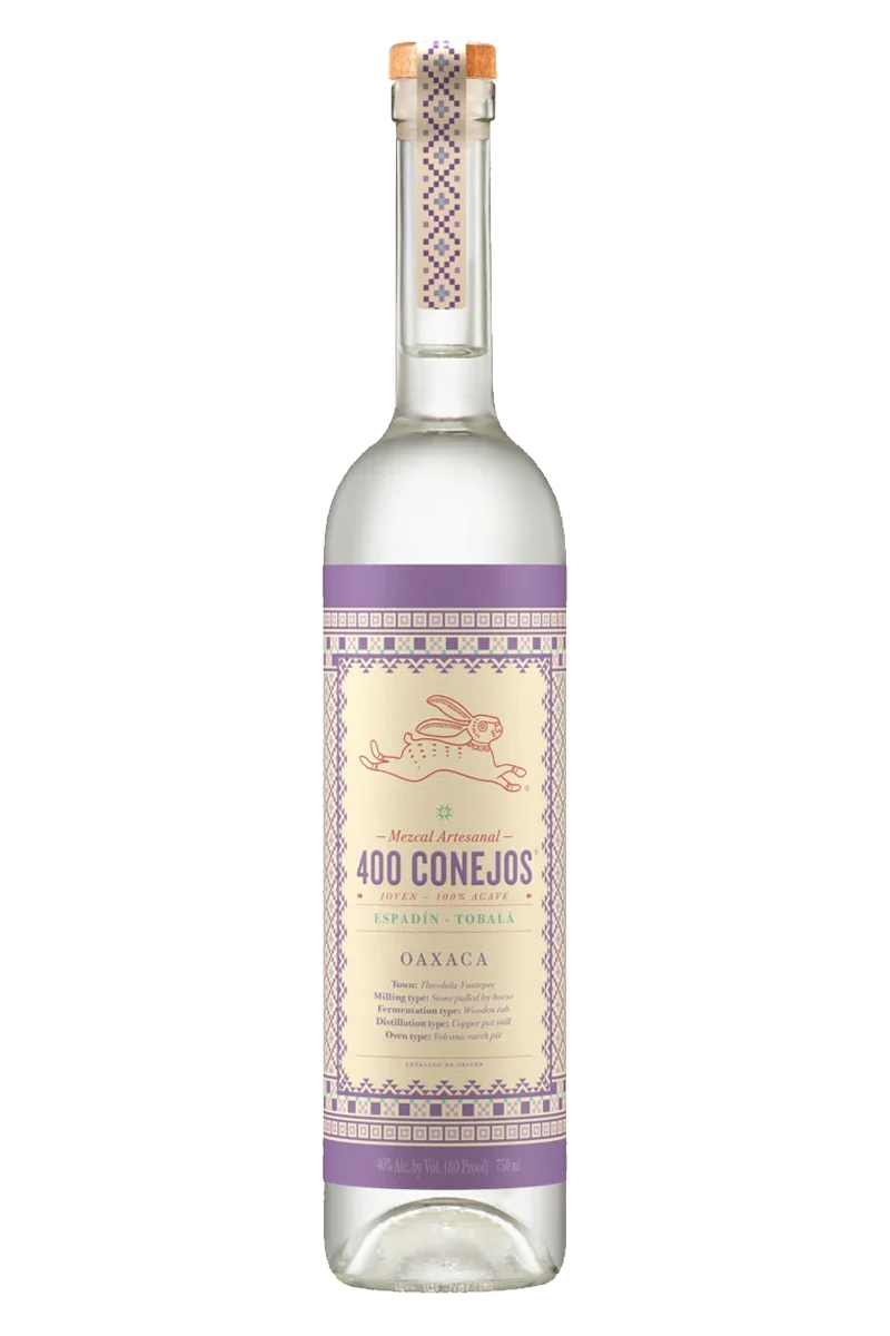 400 Conejos Mezcal Tobala Joven 750ML