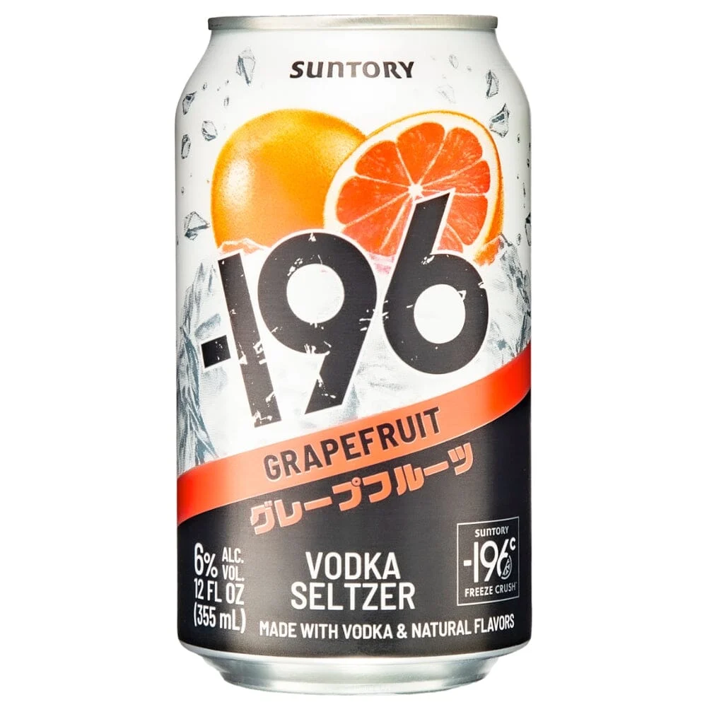 '-196 Suntory Grapefruit Vodka Seltzer 4PK