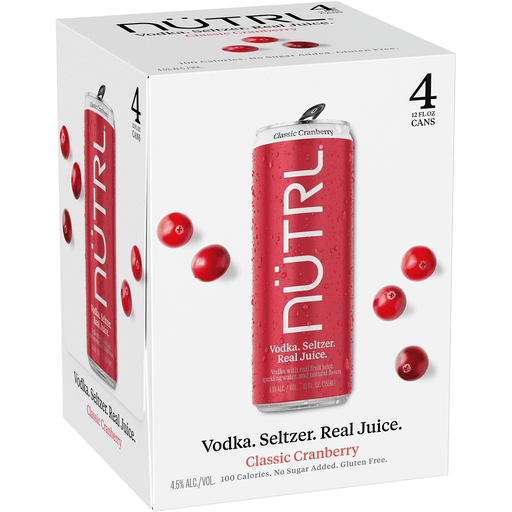 Nutrl Real Juice Classic Cranberry Vodka Seltzer