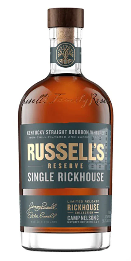 Russell’s Reserve Single Barrel Bourbon Whiskey Rickhouse Camp Nelson E