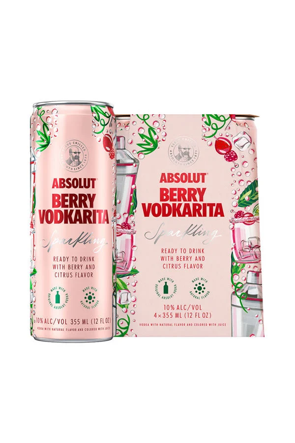 Absolut Berry Vodkarita 4Pk