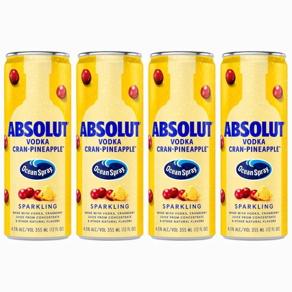 Absolut Ocean Spray Cran-Pineapple 4pk