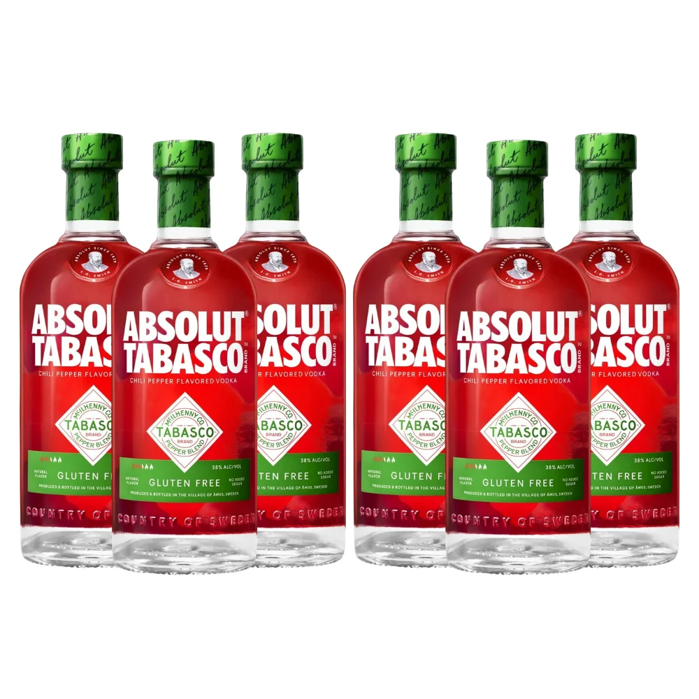 Absolut Tabasco Chili Pepper Flavored Vodka 6pk