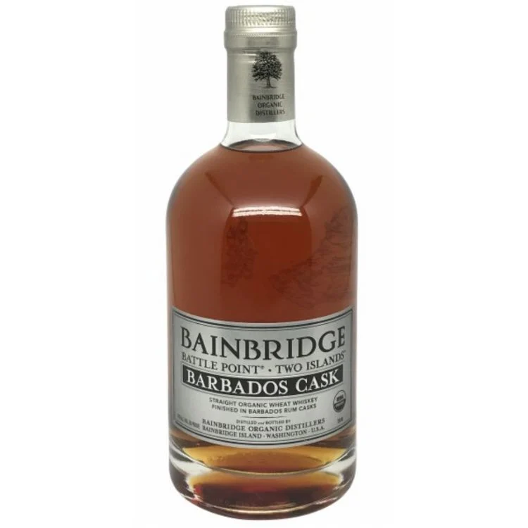 Bainbridge Battlepoint Two Islands Barbados Rum Cask Organic Wheat Whiskey - 750ml