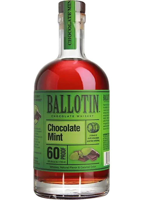Ballotin Chocolate Mint Whiskey 750ML