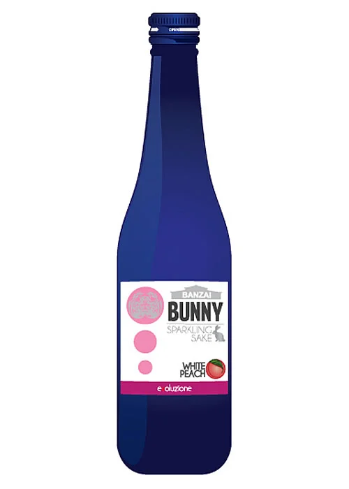 Banzai Bunny Sparkling White Peach Sake 300ML