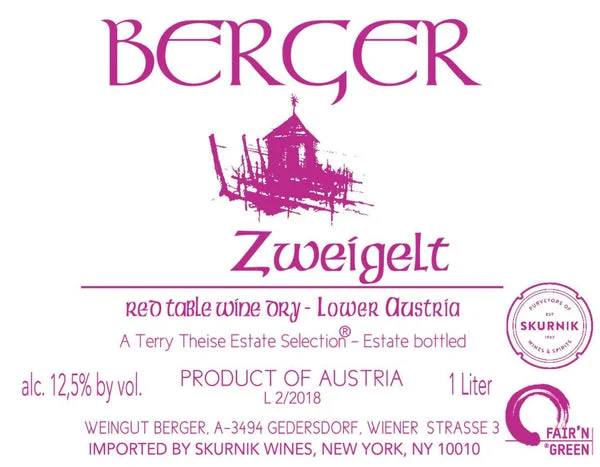 Berger Zweigelt - 1 Liter