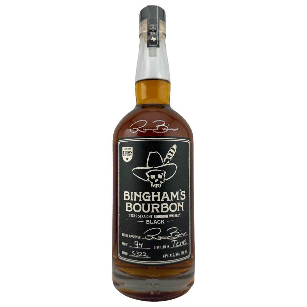 Bingham’s Bourbon Black 94 Proof W/ Laser Etched Commemorative Signature