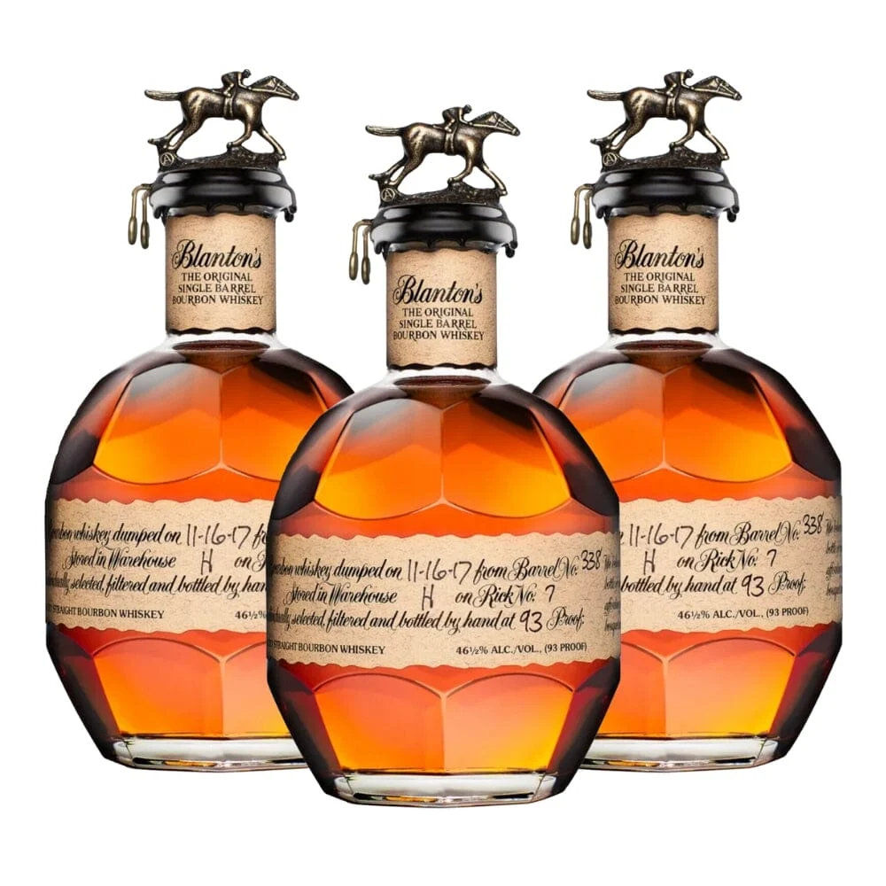Blanton's Original Single Barrel 750ML 3pk Bundle