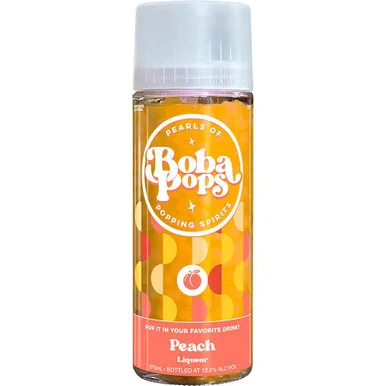 Boba Pops Popping Peach Liqueur 375ml