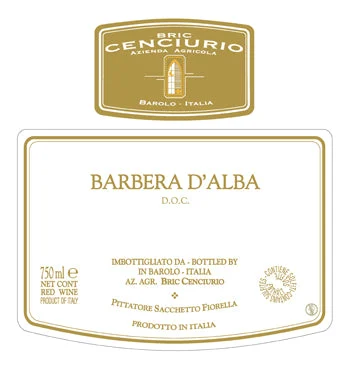 Bric Cenciurio Barbera d'Alba 2018