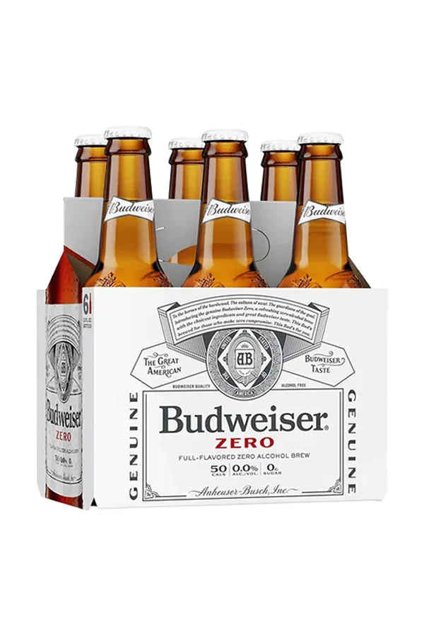 Budweiser Non-Alcoholic Zero 6Pk Bottles