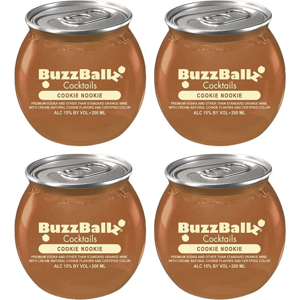 Buzzballz Cookie Nookie Pre-Mixed Cocktails 4-Pack