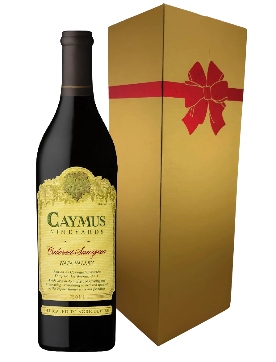 Caymus Napa Cabernet Sauvignon With Gold Gift Wine Box