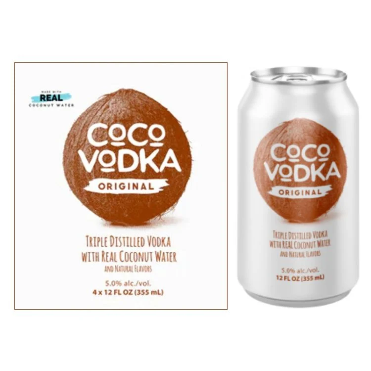 Coco Vodka Original Hard Seltzer - 12oz x 4