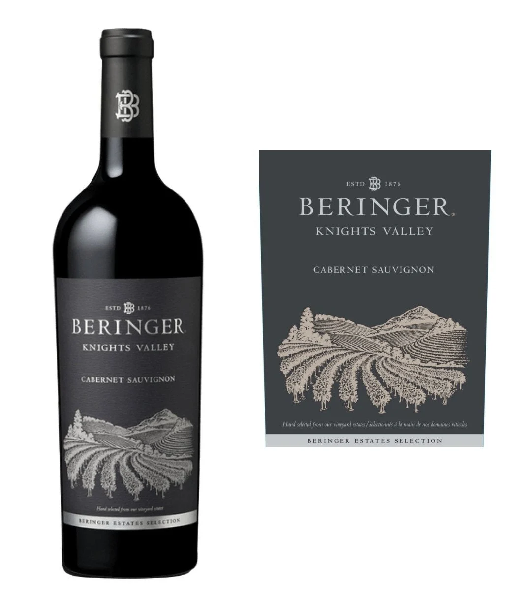 DAMAGED LABEL: Beringer Knights Valley Cabernet Sauvignon 2022 (750 ml)