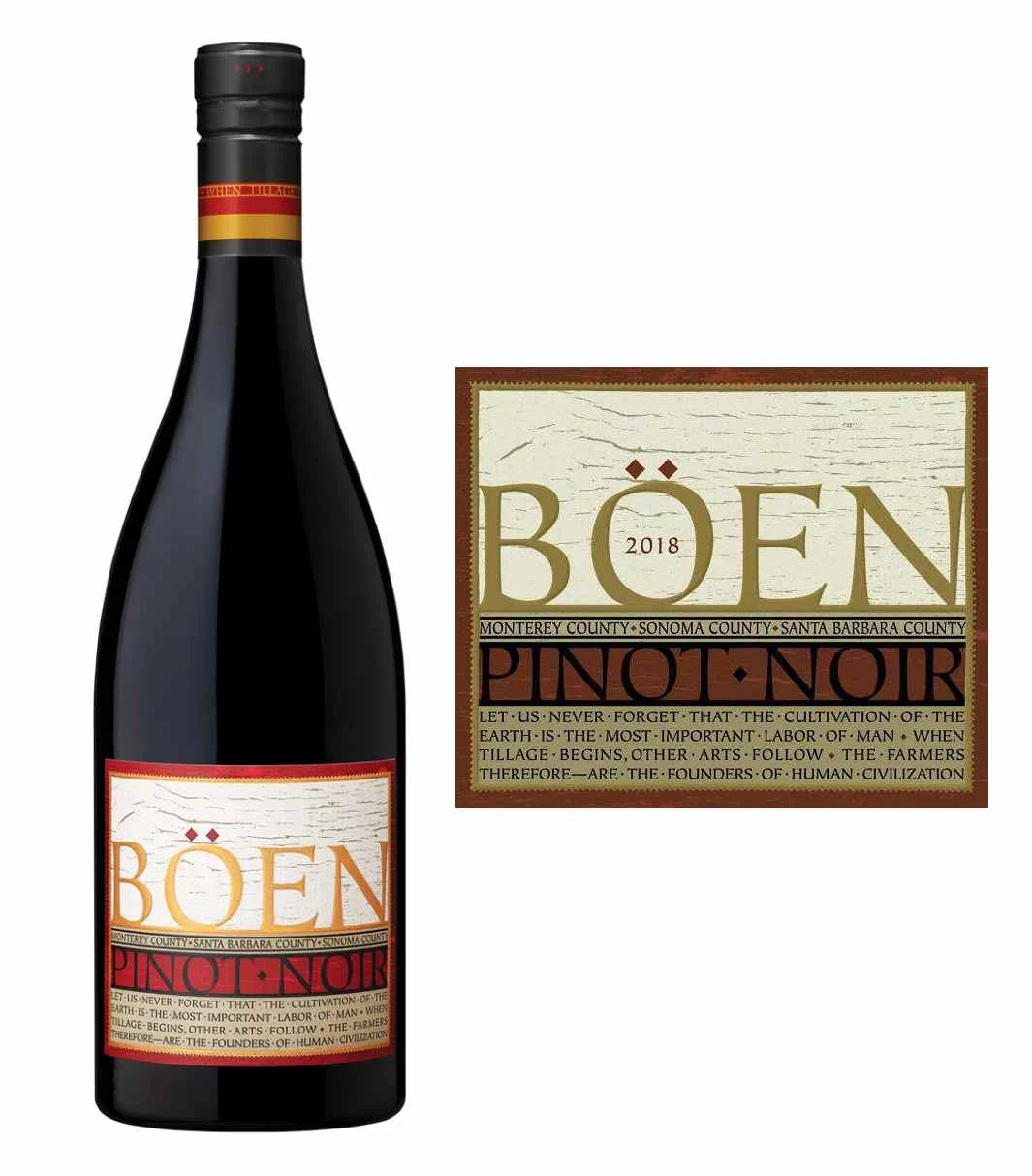 DAMAGED LABEL: Boen Pinot Noir 2022 (750 ml)