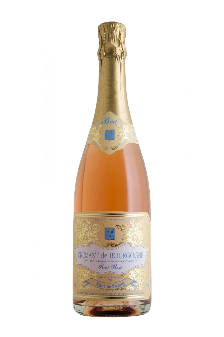 DAMAGED LABEL : Cave De Lugny Cremant De Bourgogne Brut Rose (750 ml)