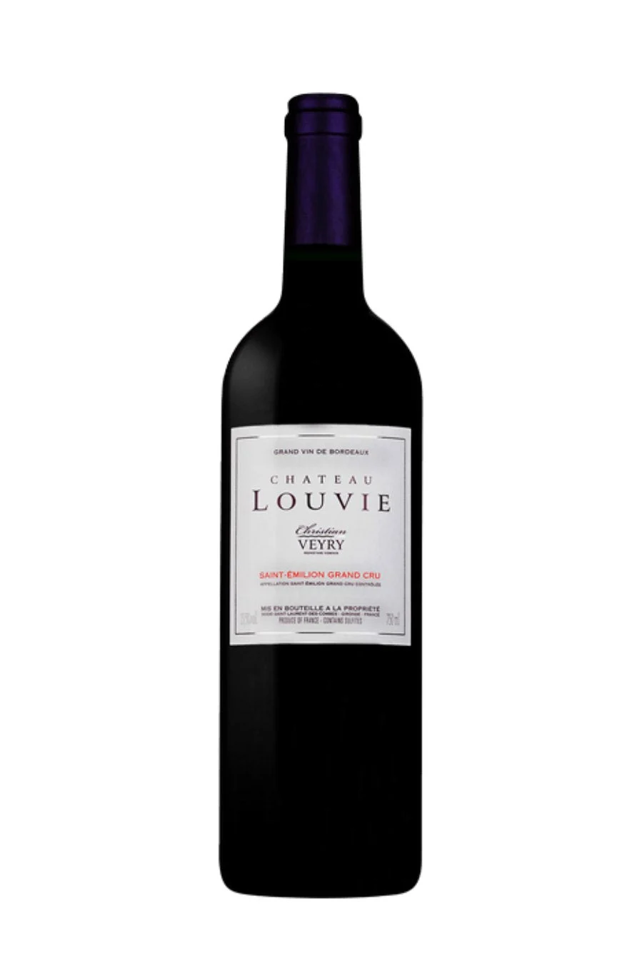 DAMAGED LABEL: Chateau Louvie Saint-Emilion Grand Cru 2020 (750 ml)