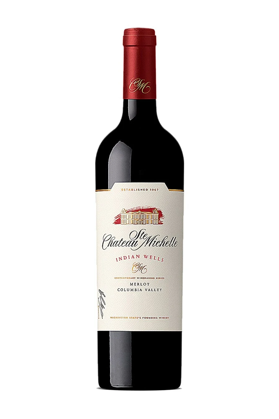 DAMAGED LABEL: Chateau Ste. Michelle Indian Wells Merlot 2020 (750 ml)