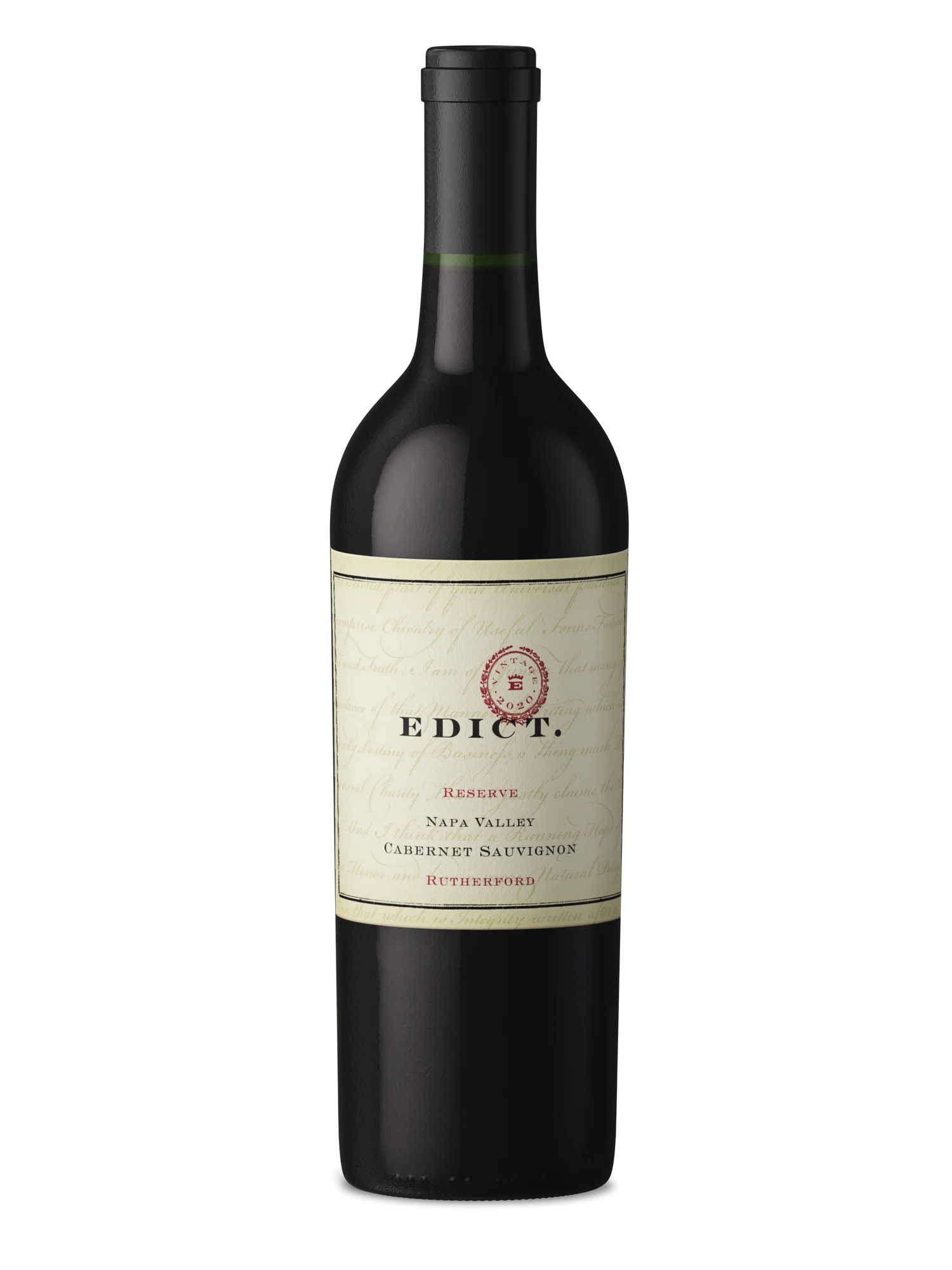 DAMAGED LABEL: Edict Reserve Cabernet Sauvignon 2022 (750 ml)