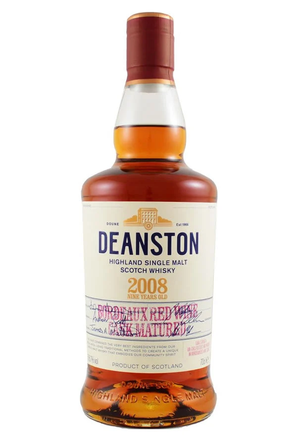 Deanston 2008 Bordeaux Red Wine Cask 9 Year Single Malt Scotch 750ML