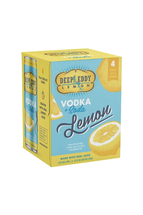 Deep Eddy Vodka and Soda Lemon 4Pk