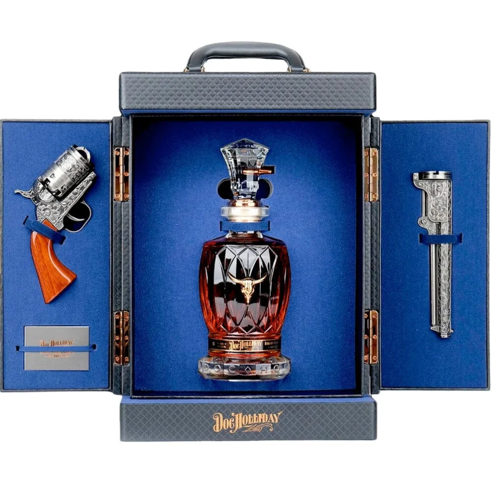Doc Holliday Gift Set With Revolver 10 Year Bourbon Whiskey