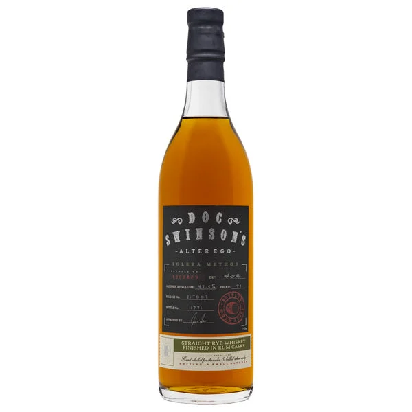 Doc Swinson's Alter Ego Solera Method Rye Whiskey
