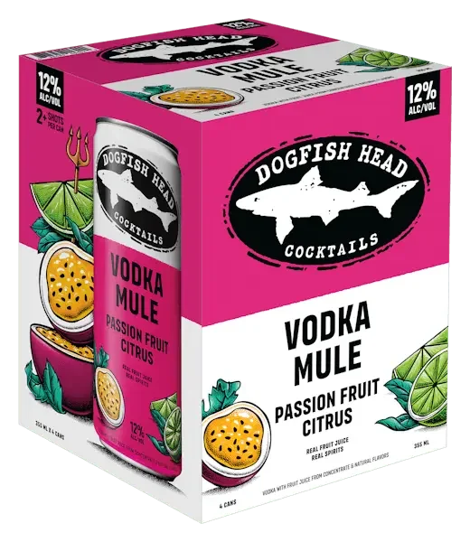 Dogfish Head Passion Fruit & Citrus Vodka Mule 4Pk