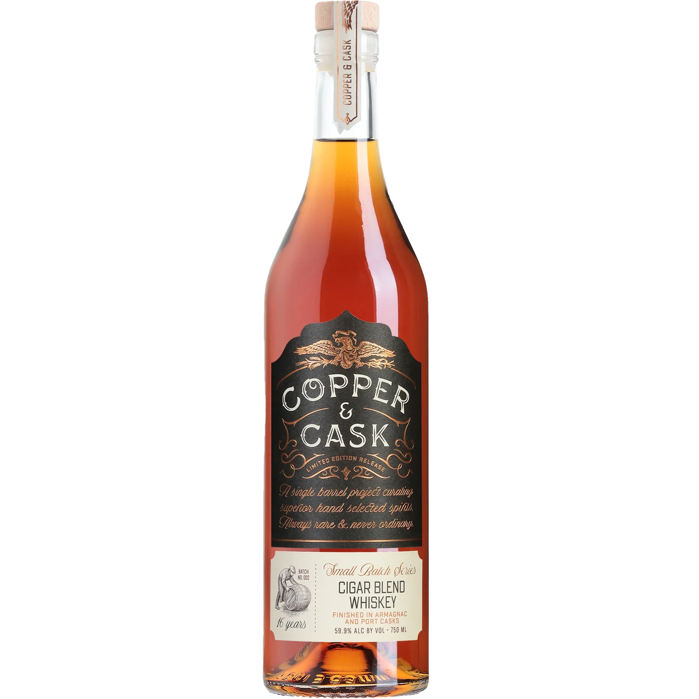 Copper Cask Batch Series No3 Bourbon 7Yr Rum Cask Finish