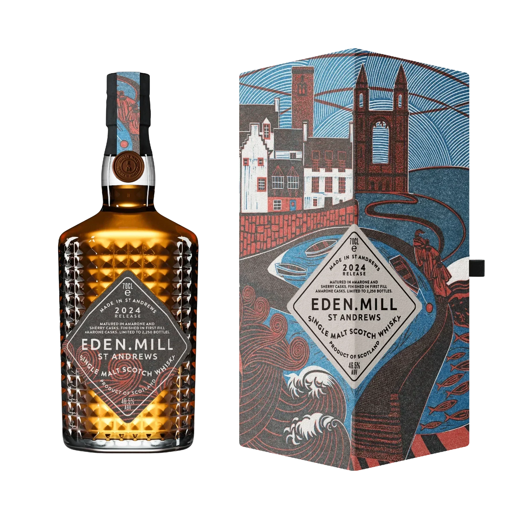 Eden Mill The Art of St Andrews 2024 Release Matured in Amarone Sherry Casks