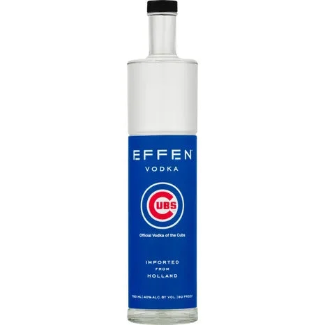 Effen Vodka Chicago Cubs Bottle 750ML