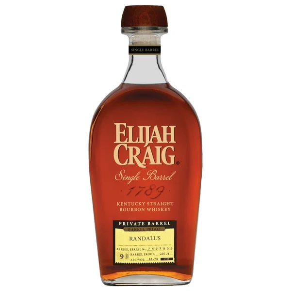 Elijah Craig 9yr Barrel Proof Private Barrel Bourbon 127.4 Proof - 63.7% ABV