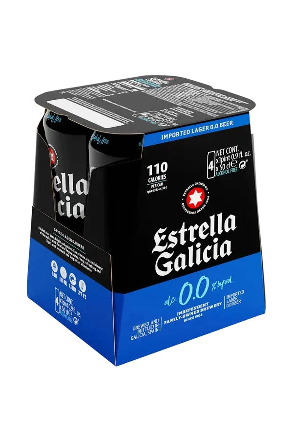 Estrella Galicia 0.0 Non-Alcoholic 4Pk