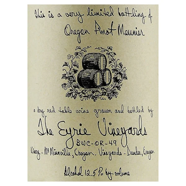 Eyrie Vineyards Pinot Meunier Estate 2018