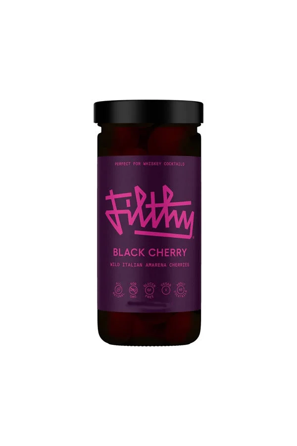 Filthy Black Amarena Cherries 8OZ