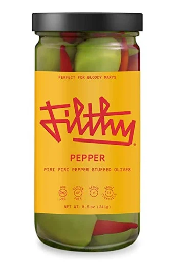 Filthy Pepper-Stuffed Olives 8.5oz Jar
