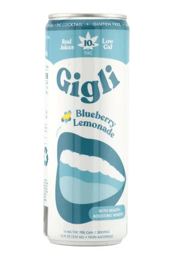 Gigli Blueberry Lemonade 10mg THC 4pk cans