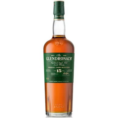 The GlenDronach 15 Year Old Sherry Cask Highland Scotch Whiskey 700ml