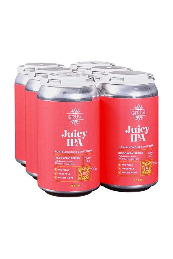 Gruvi Juicy IPA Non-Alcoholic 6Pk