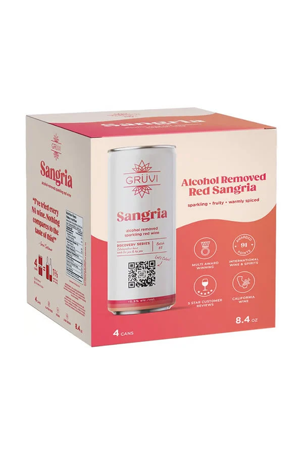 Gruvi Non Alcoholic Red Sangria 4Pk
