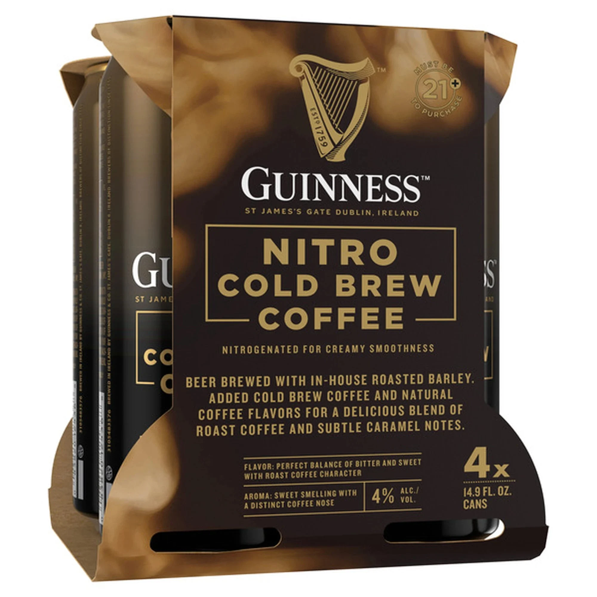 Guinness Nitro Cold Brew 4Pk Cans