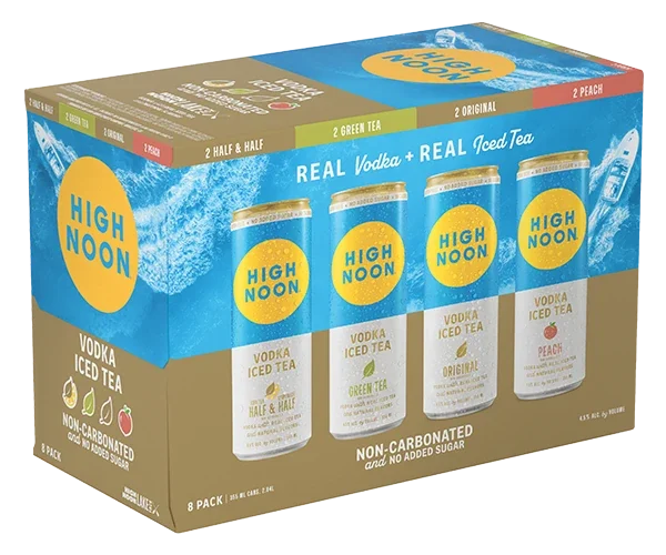 High Noon Vodka Iced Tea Lake Pack 8Pk