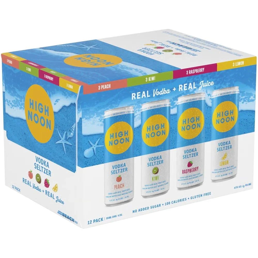High Noon Vodka Seltzer Beach Variety 12Pk